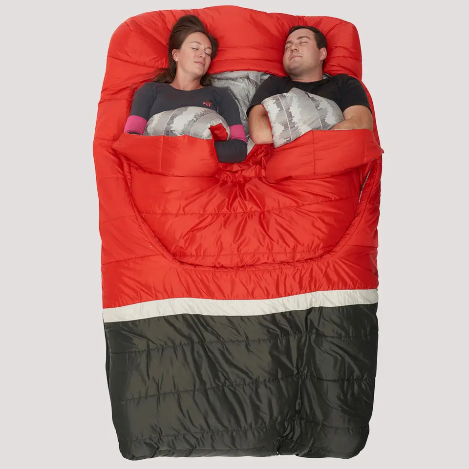 camping double Sleeping Bag  4 Season envelope 2 person sleeping bag