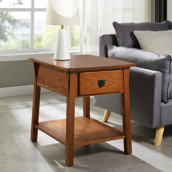 Leick Home Mission End Table with Drawer