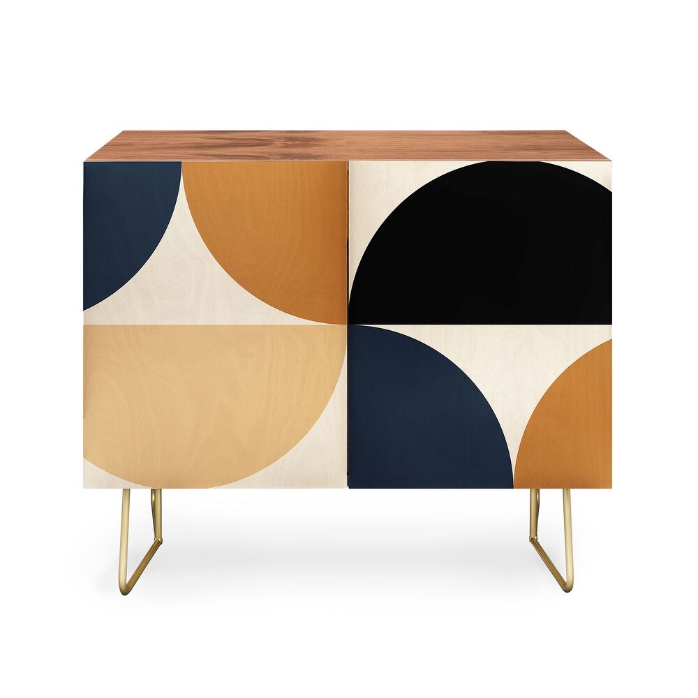 Colour Poems Gisela Geometric Line Pattern I Made to Order Credenza Cabinet