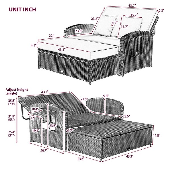 Double Chaise Lounge