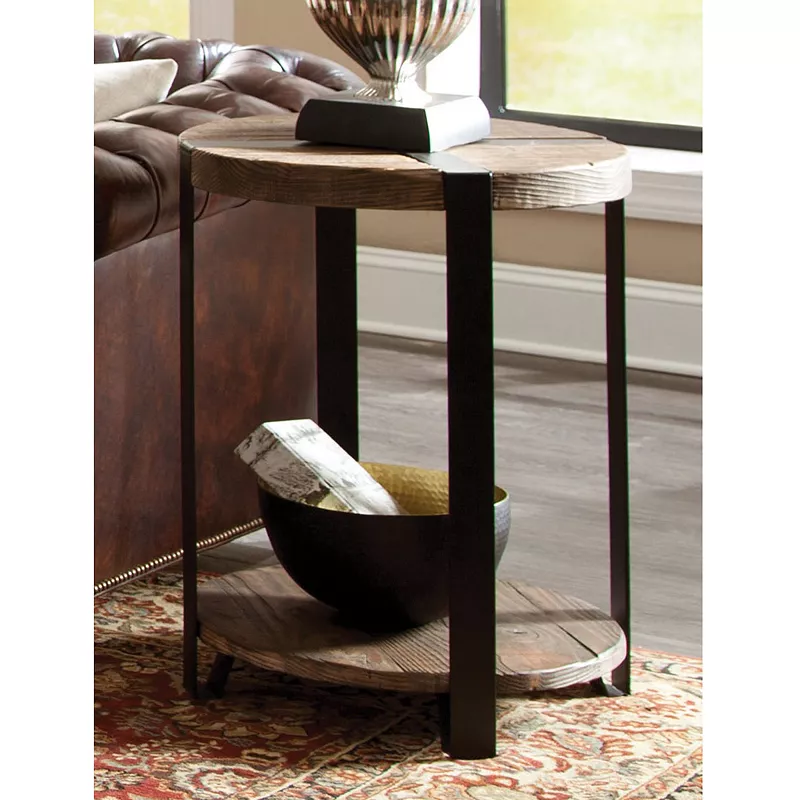 Alaterre Modesto Round End Table