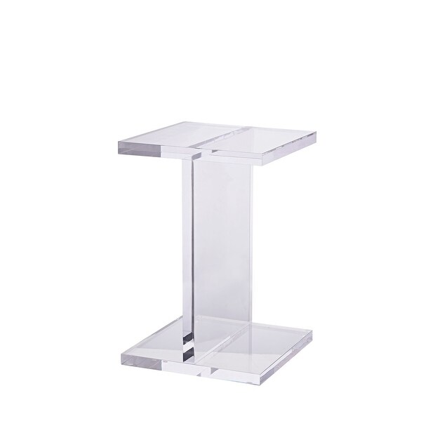 Acrylic Pedestal End Table