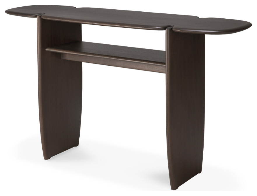 Brown Mahogany Console  Ethnicraft PI   Transitional   Console Tables   by Oroa   Distinctive Furniture  Houzz