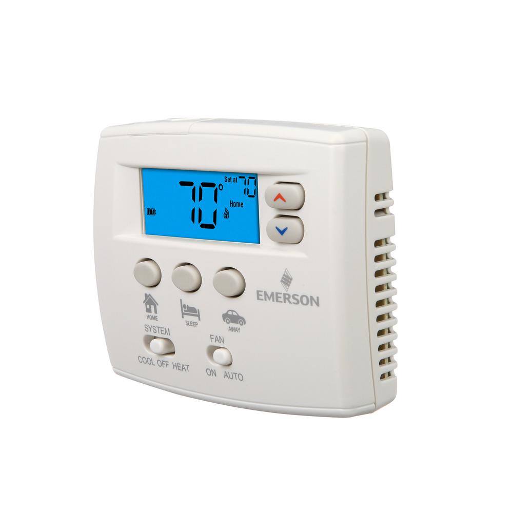 Emerson 80 Series Blue Non-Programmable Single Stage (1H1C) Easy Set Thermostat 1F86EZ-0251