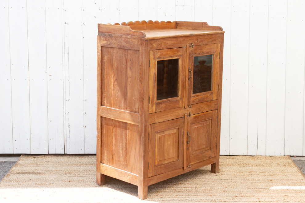 Antique Teak Colonial Cabinet   Transitional   Accent Chests And Cabinets   by De cor  Houzz