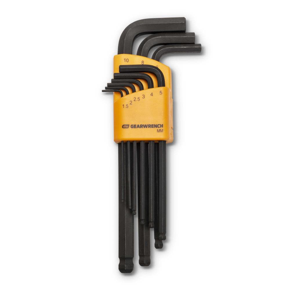 GEARWRENCH Metric Hex Key Set Long Ball End 9pc 83521 from GEARWRENCH