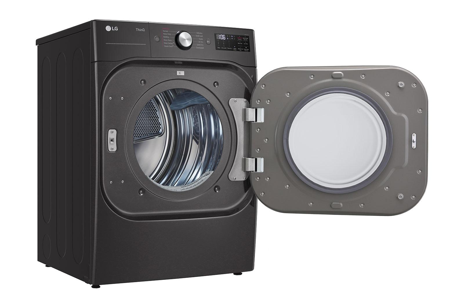 Lg DLEX8900B 9.0 Cu. Ft. Mega Capacity Smart Wi-Fi Enabled Front Load Electric Dryer With Turbosteam™ And Built-In Intelligence