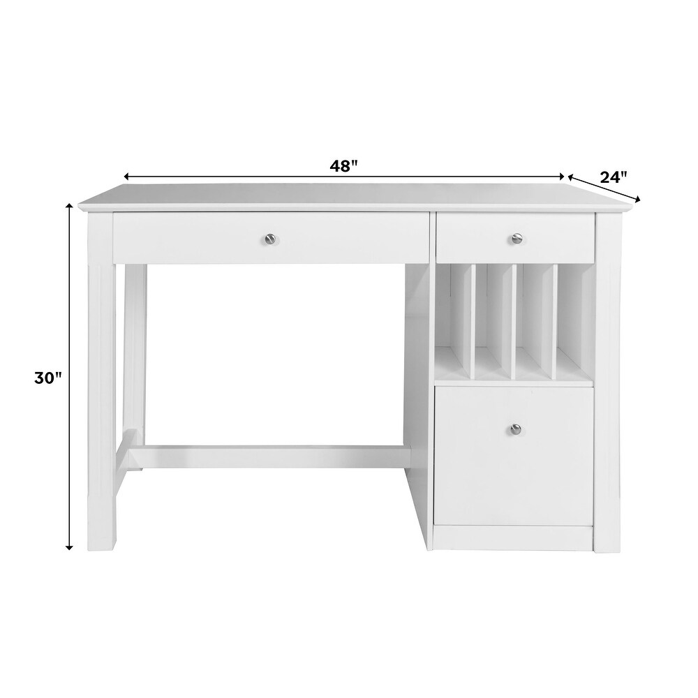 Middlebrook 48 inch Computer Storage Desk   White