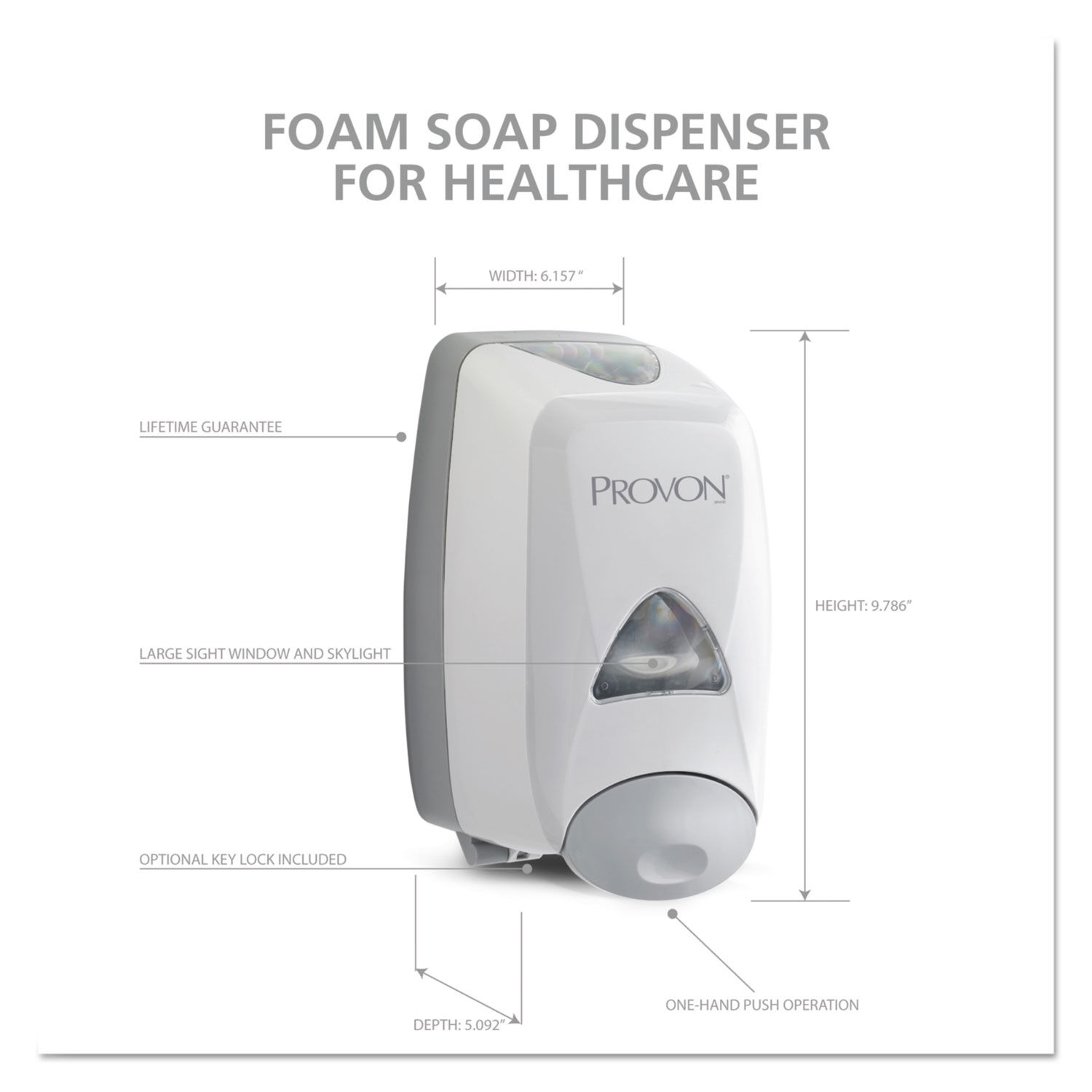 FMX-12T Foam Soap Dispenser by PROVONandreg; GOJ516006