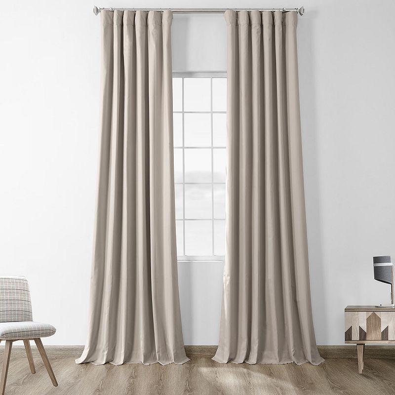 EFF Solid Cotton Blackout Window Curtain