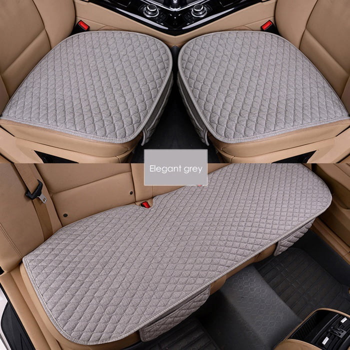 Harupink Universal Front Rear Row Car Seat Cover Pad Mat Auto Chair Cushion Breathable Car Accessories