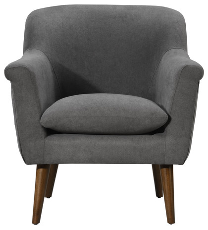 Shelby Woven Fabric Oversized Armchair   Midcentury   Armchairs And Accent Chairs   by Lilola Home  Houzz