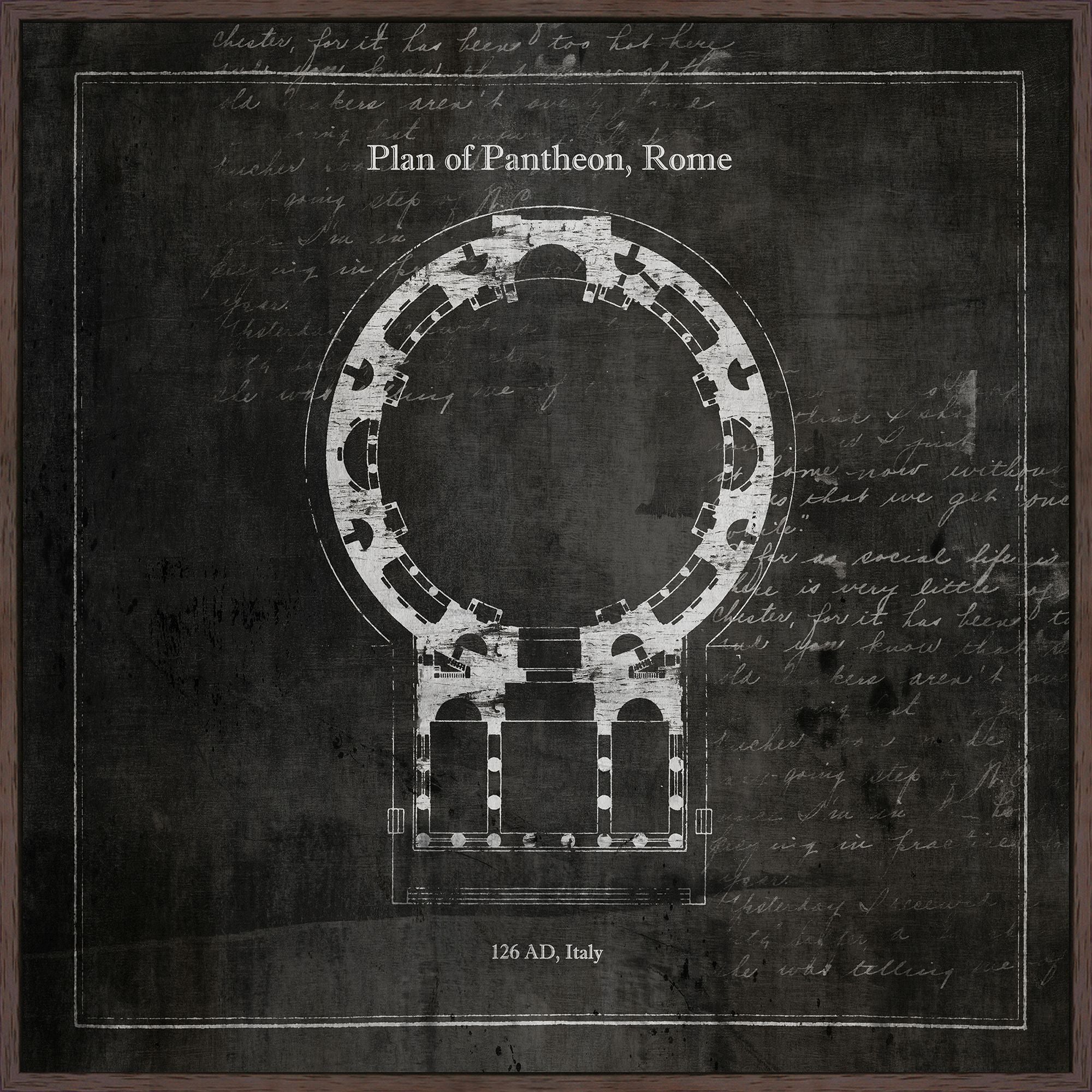 Plan of Pantheon, Rome