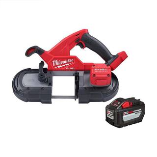 MW M18 FUEL 18V Lithium-Ion Brushless Cordless Compact Bandsaw  High Output 12.0Ah Battery 2829-20-48-11-1812