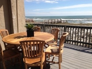 Teak Wood Sun Dining Table  59 quot  Transitional   Outdoor Dining Tables   by Chic Teak  Houzz