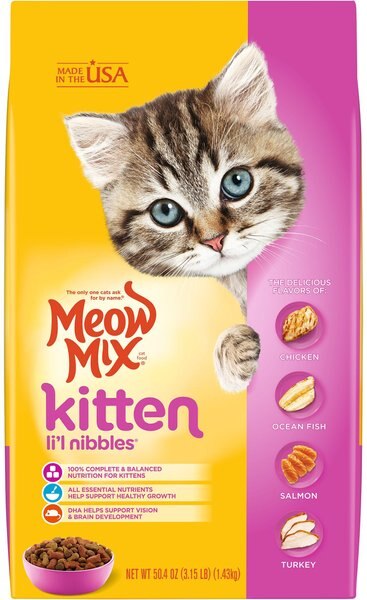 Meow Mix Kitten Li'l Nibbles Dry Cat Food