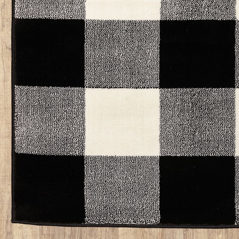 StyleHaven Genova Gingham Plaid Area Rug