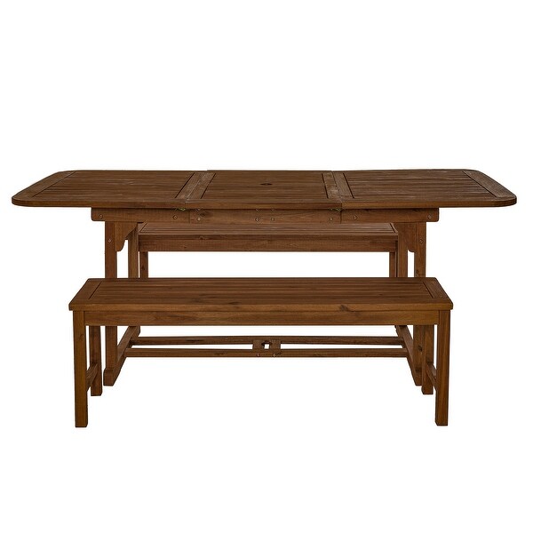 Middlebrook Surfside 3Piece Acacia Wood Outdoor Dining Set