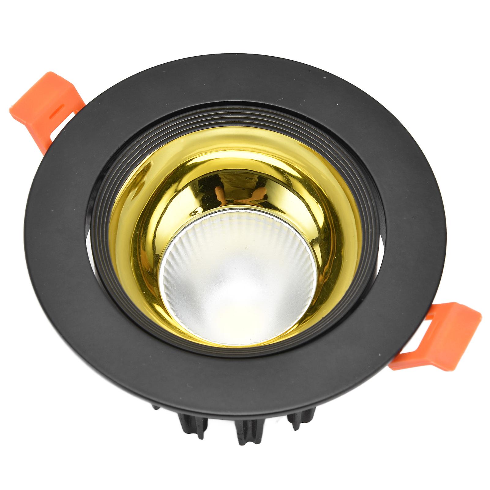 Led Downlight Aluminum Adjustable Angle Dustproof Ceiling Embedded Spotlight For Living Room Bedroom 100264vblack Shell Golden Cup