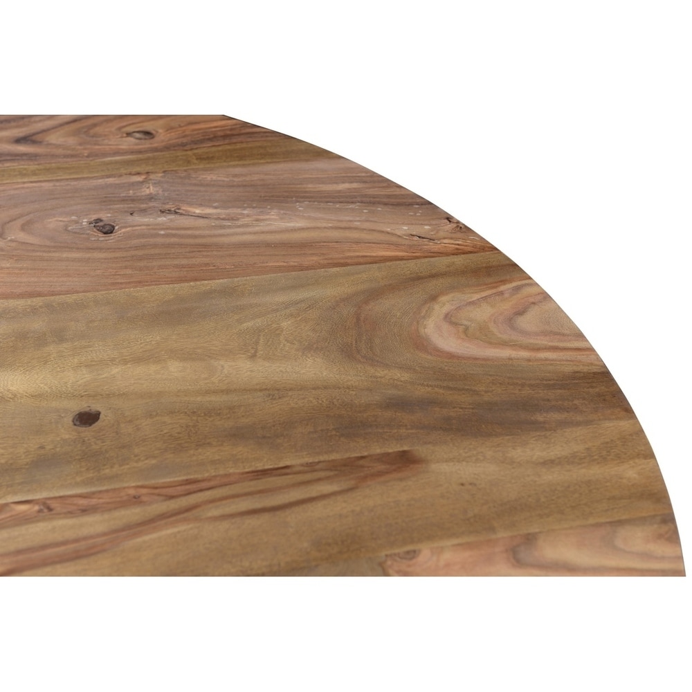 ROOT Sheesham Wood Round Dining Table   51\