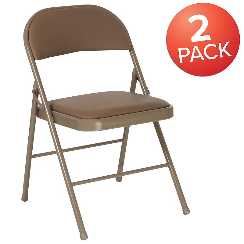 Flash Furniture Hercules Series Vinyl Folding Chair 2-piece Set