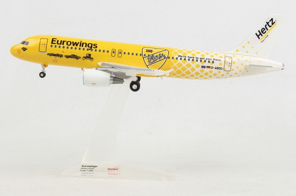 Herpa Eurowings A320 1/200 Hertz 100 Years  HE5599...