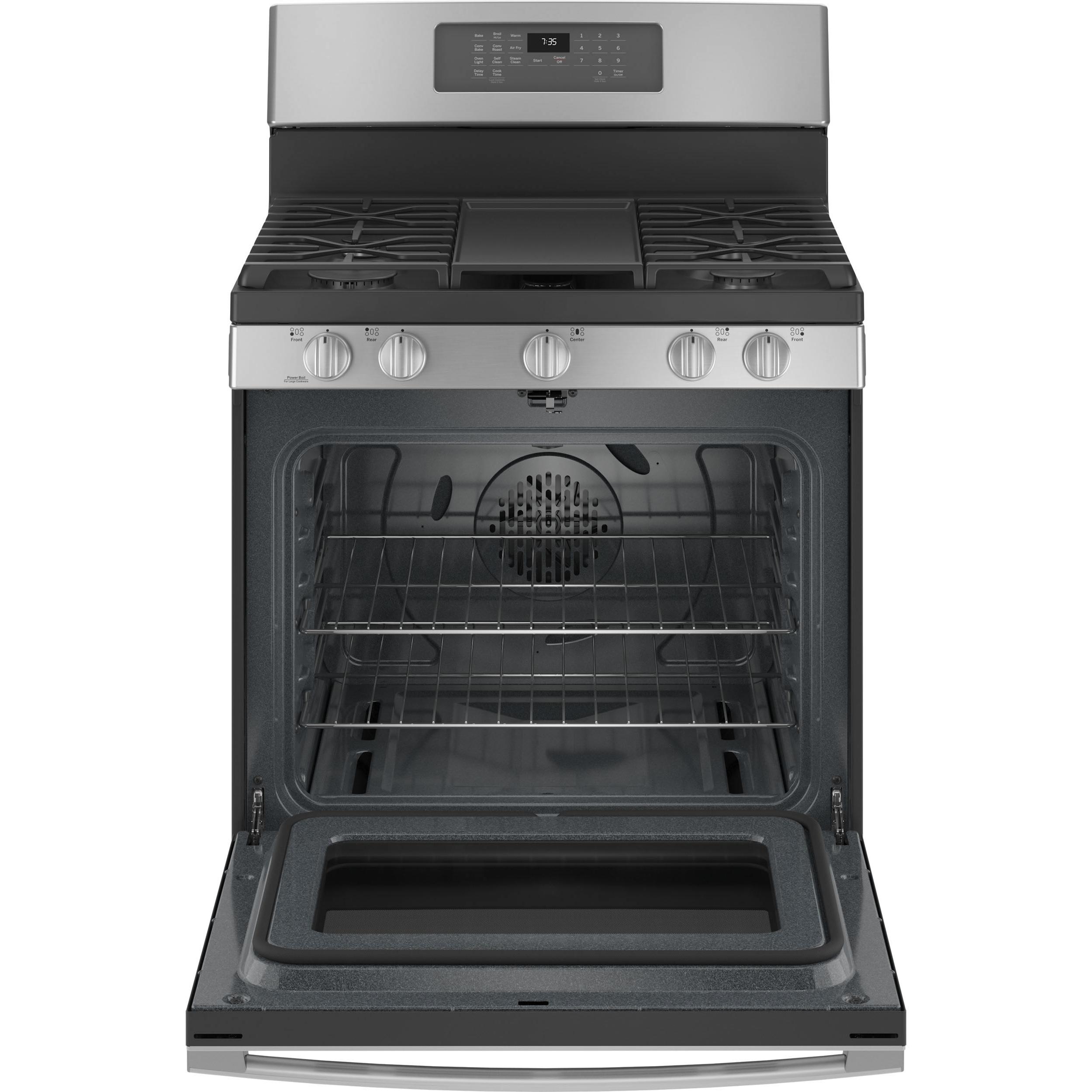 GE 30-inch Freestanding Gas Range with Convection Technology JCGB735SPSS