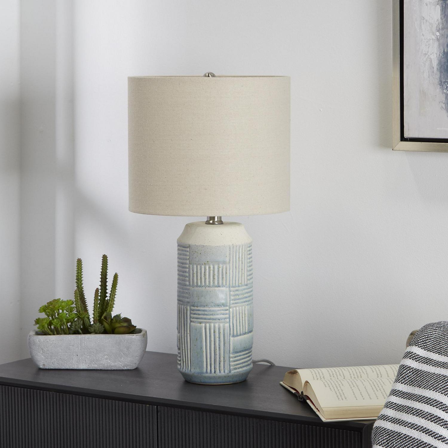 Fenley Sand Glaze Patterned Ceramic Table Lamp