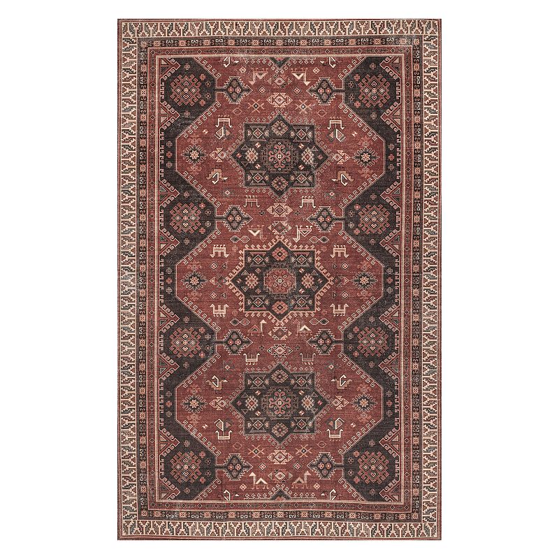 nuLoom Kathryn Machine Washable Traditional Rustic Area Rug