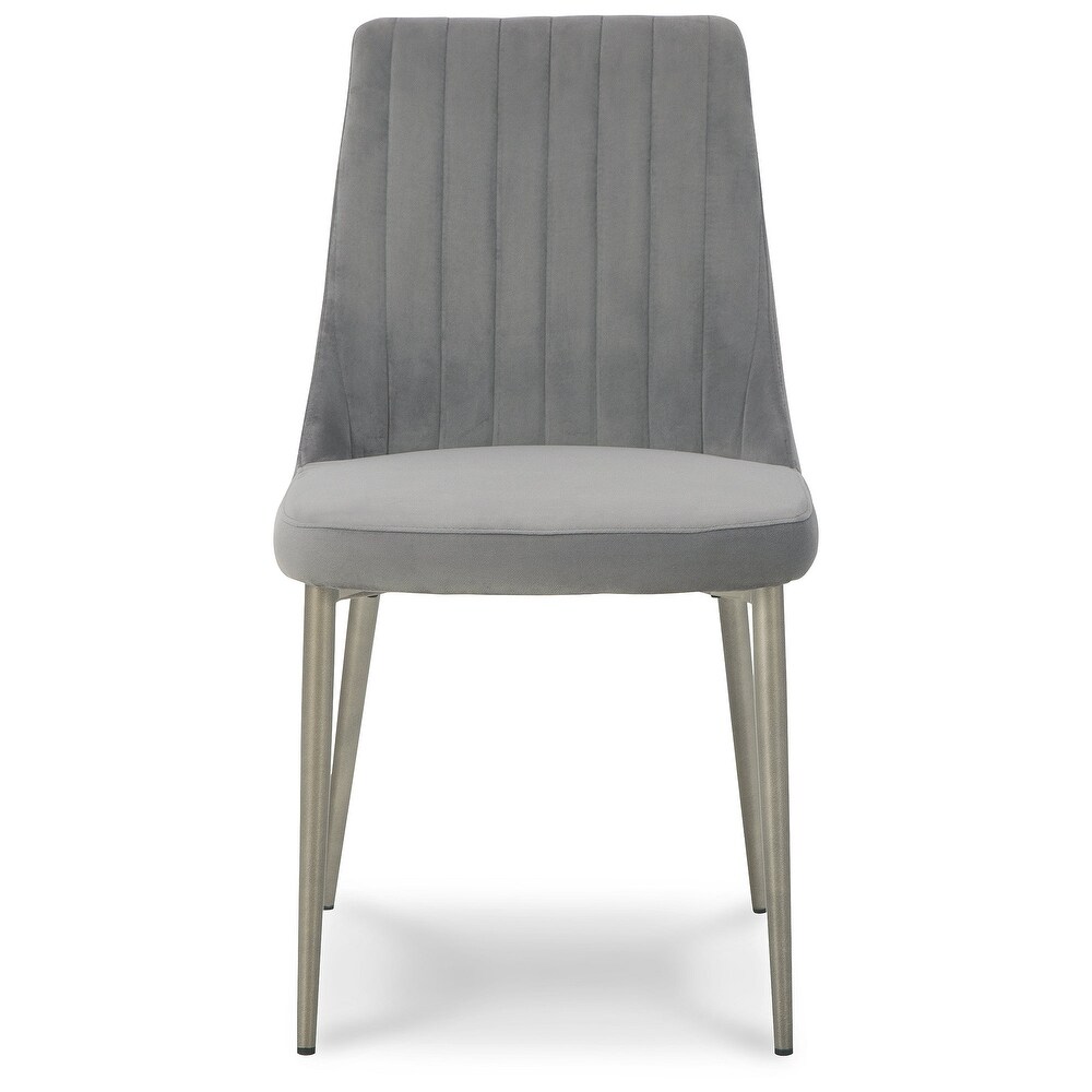 Ashley Furniture Barchoni Gray Dining Upholstered Side Chair (Set of 2)   18\