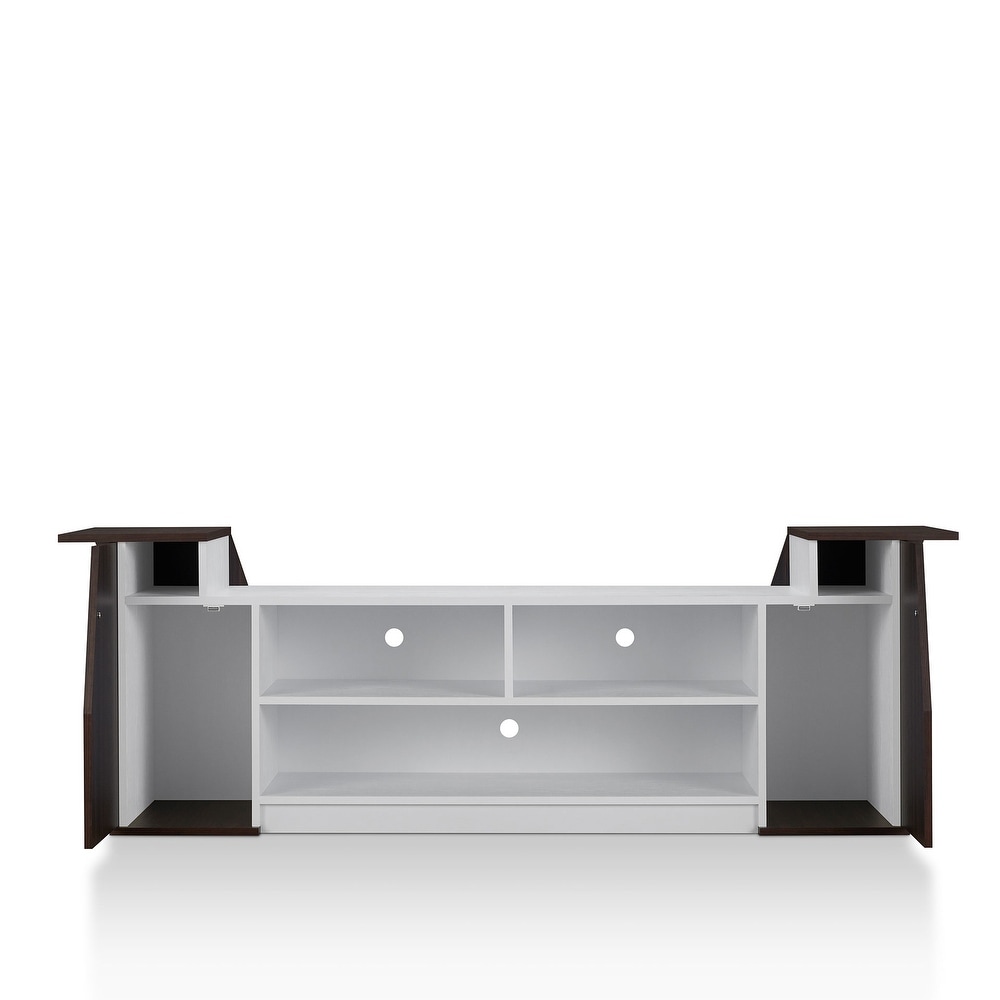 Tai Contemporary 71 inch 3 Open Shelf TV Console by Furniture of America