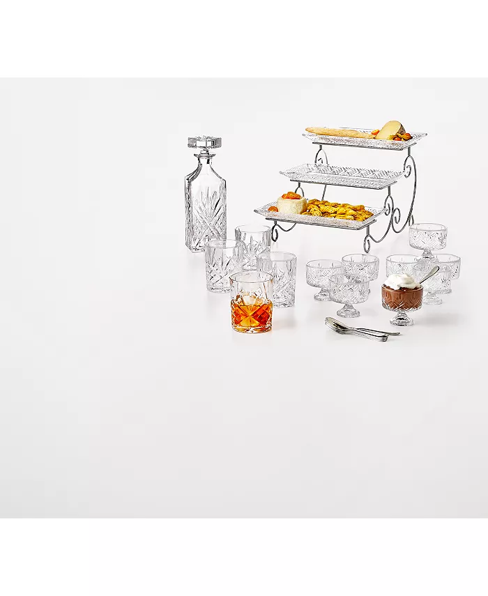 Godinger Dublin Crystal 3-Tier Server