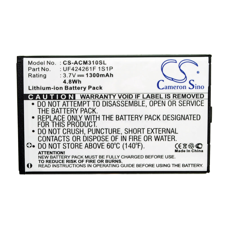 Acer Allegro M310 W4 Replacement Battery BatteryClerkcom PDA