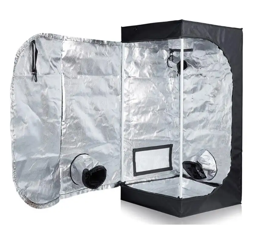 Factory Direct Supply OEM Hydroponic Indoor grow box  120*120*200CM Mylar 600D Greenhouse hydroponics Grow room tent