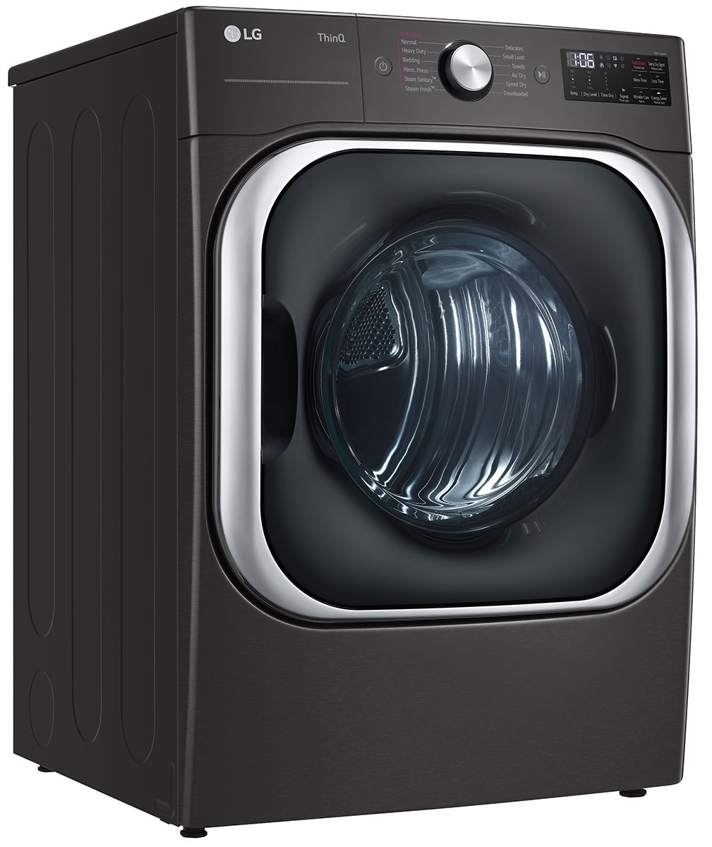 LG 9 Cu. Ft. Black Steel Front Load Electric Dryer With TurboSteam And Built-In Intelligence