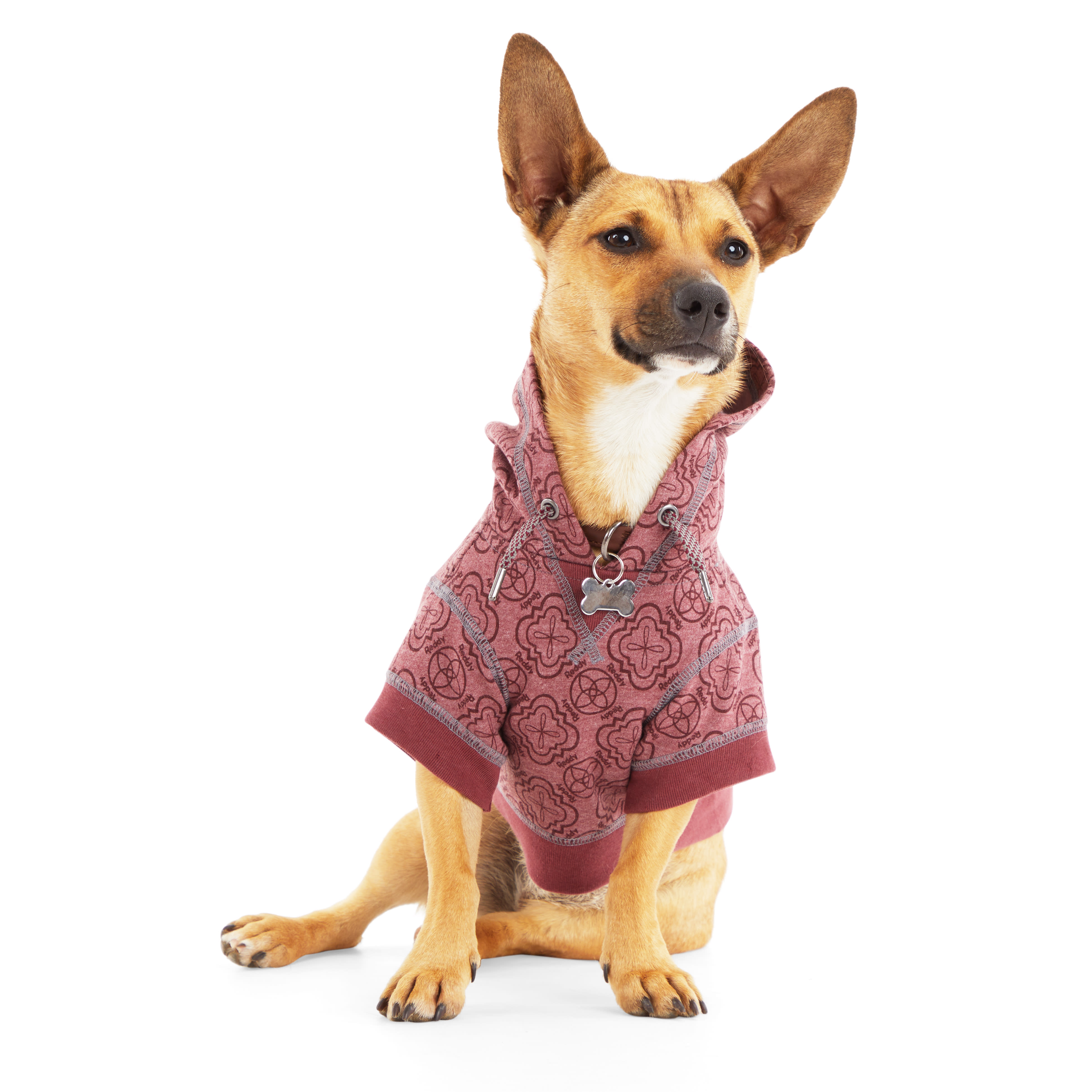 Reddy Pink Dog Hoodie， X-Small