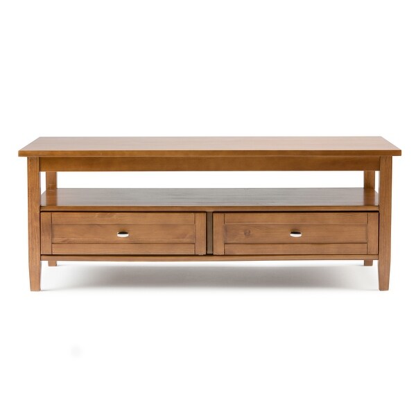 WYNDENHALL Norfolk Wood Transitional Coffee Table - 48 Inches wide