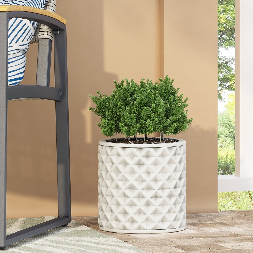 Moreno Outdoor Cast Stone Outdoor Planter by Christopher Knight Home