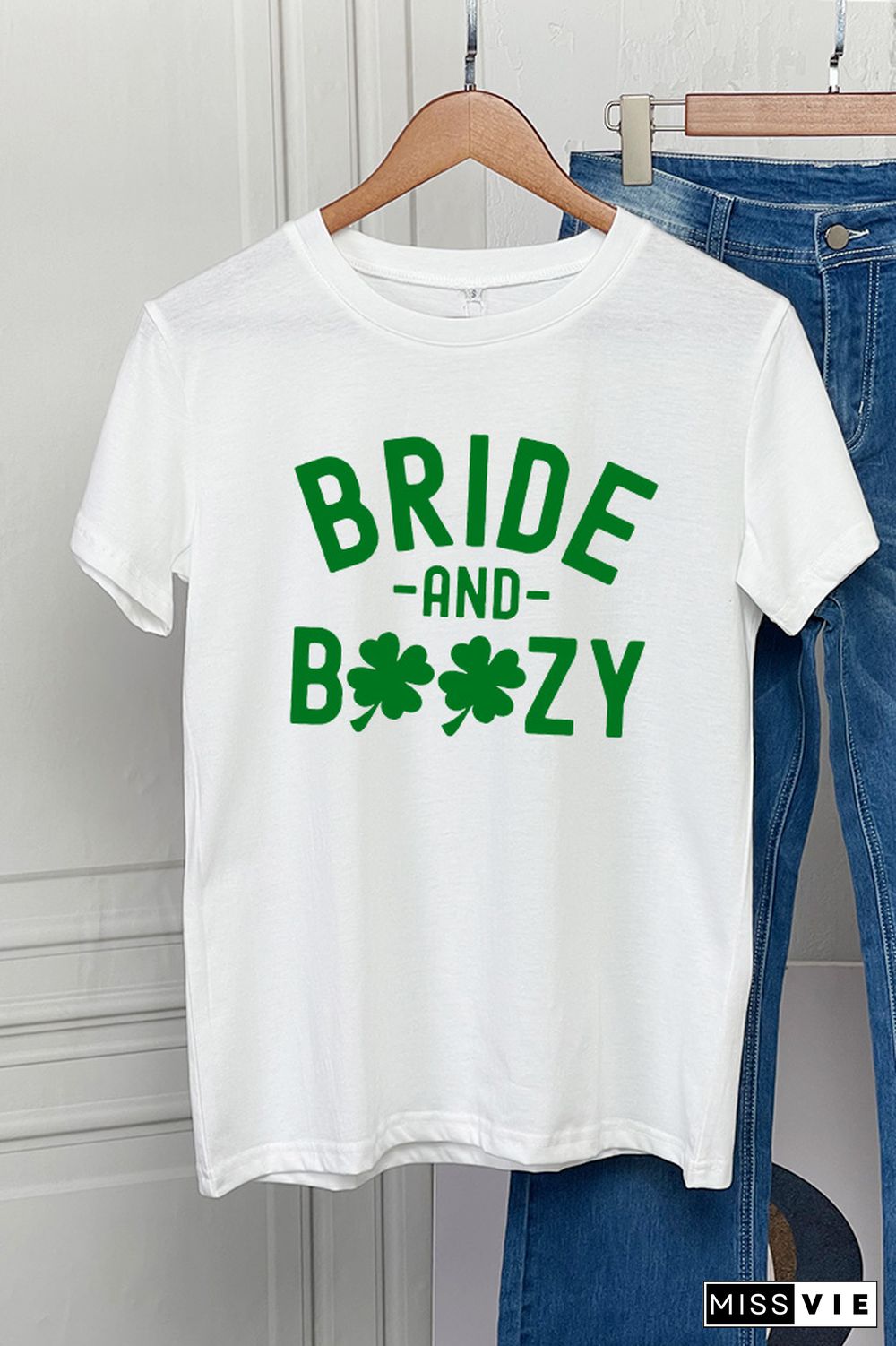 Lucky Bride Short Sleeve Graphic Tee Wholesale