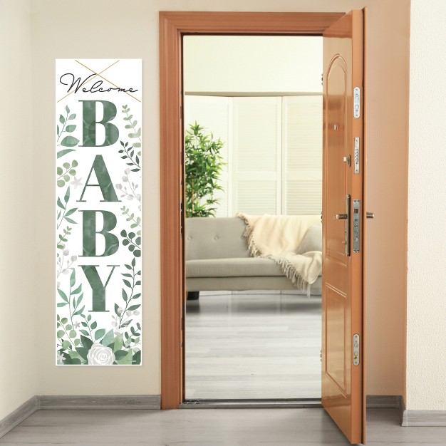 Big Dot Of Happiness Boho Botanical Baby Greenery Baby Shower Front Door Decoration Vertical Banner