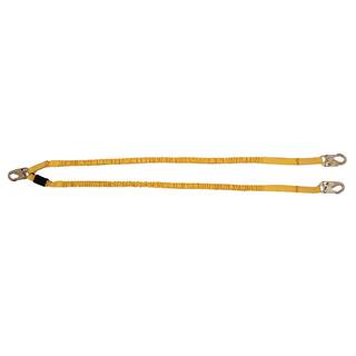 Werner 6 ft. SoftCoil Twin Leg Lanyard (Energy Absorbing Inner Core Snap Hook) C451100