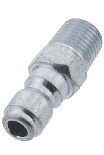 Erie Tools 1/4 MPT Male Zinc Plated Steel Plug Quick Connect Coupler