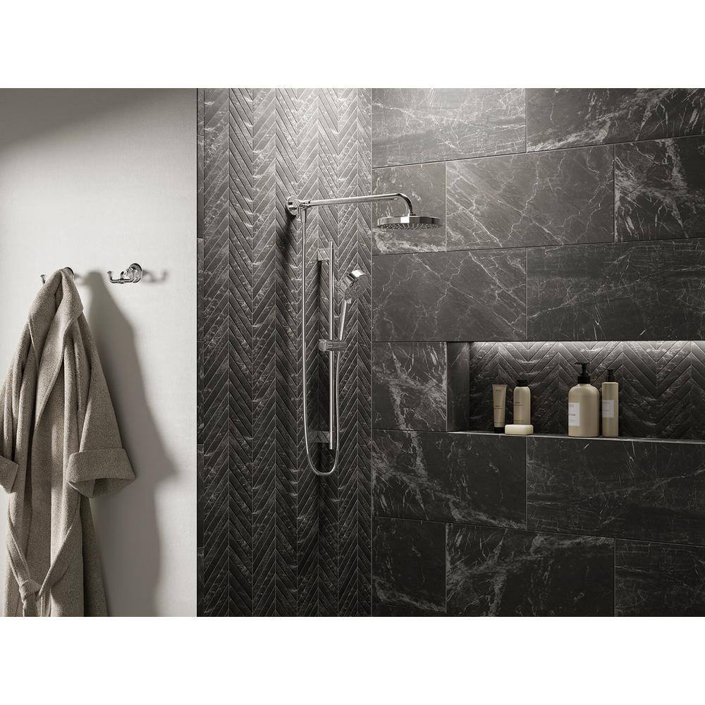 KOHLER Awaken 1-Spray Single Function Wall Bar Shower Kit in Polished Chrome K-98341-CP