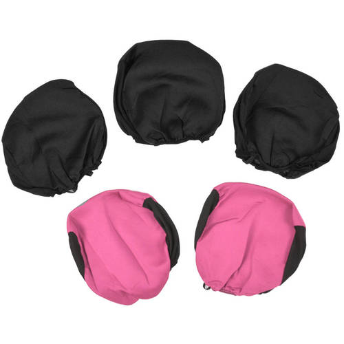 BDK Pink Love Heel Design Seat Covers for Car， SUV， Van and Truck， 9pc