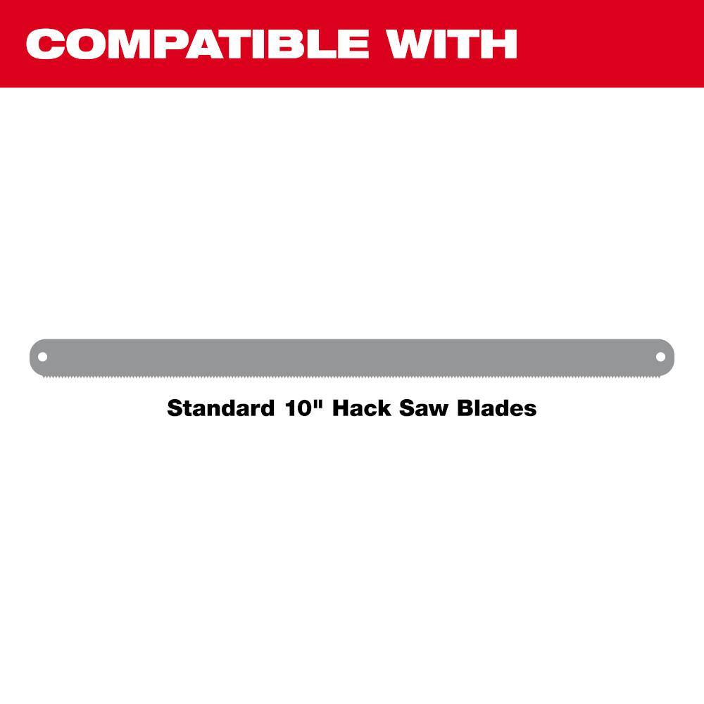 MW Compact Hack Saw with 10 in. 24 TPI Bi-Metal Blade 48-22-0012