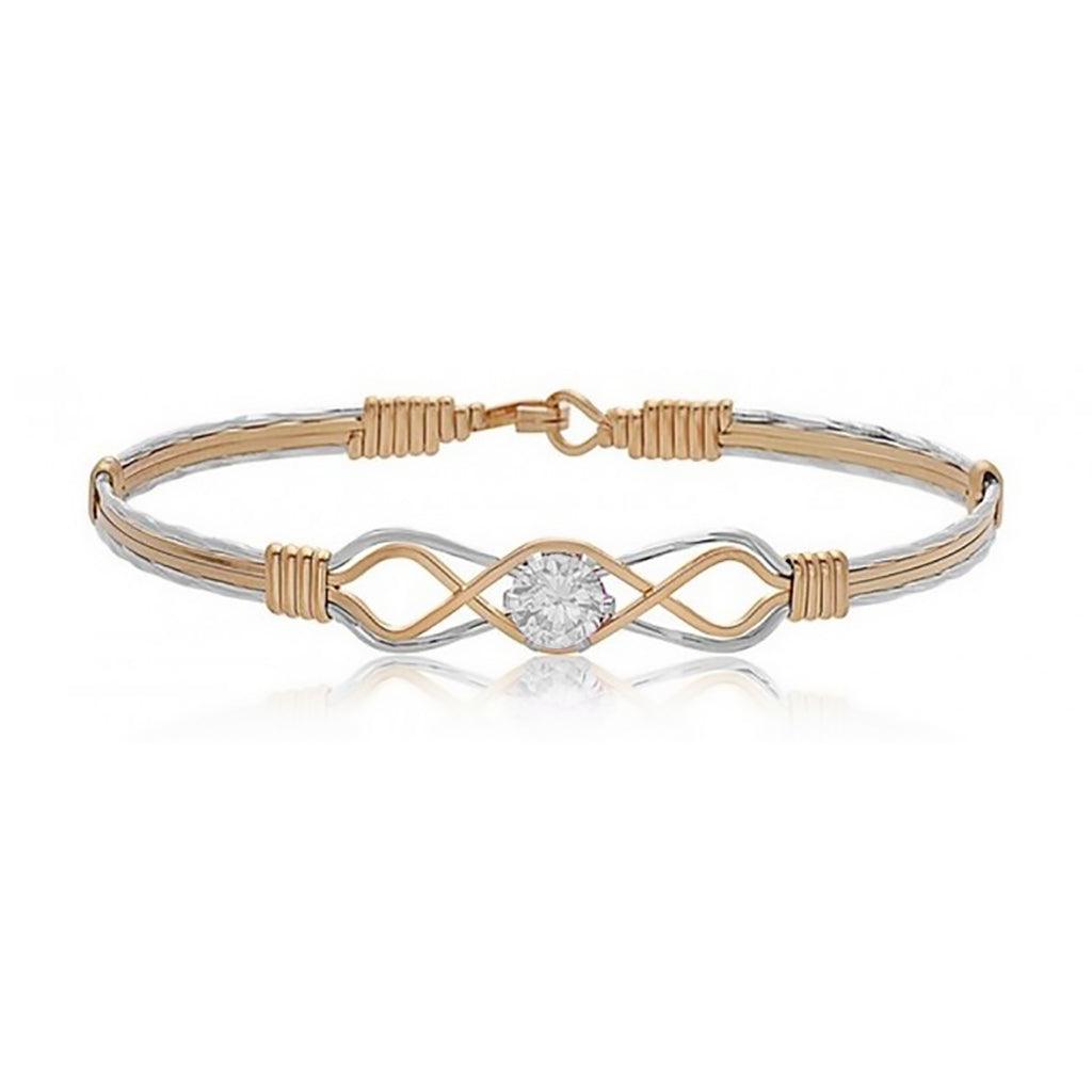 Ronaldo Jewelry  One Day at a Time Bracelet (Diamond White Topaz)