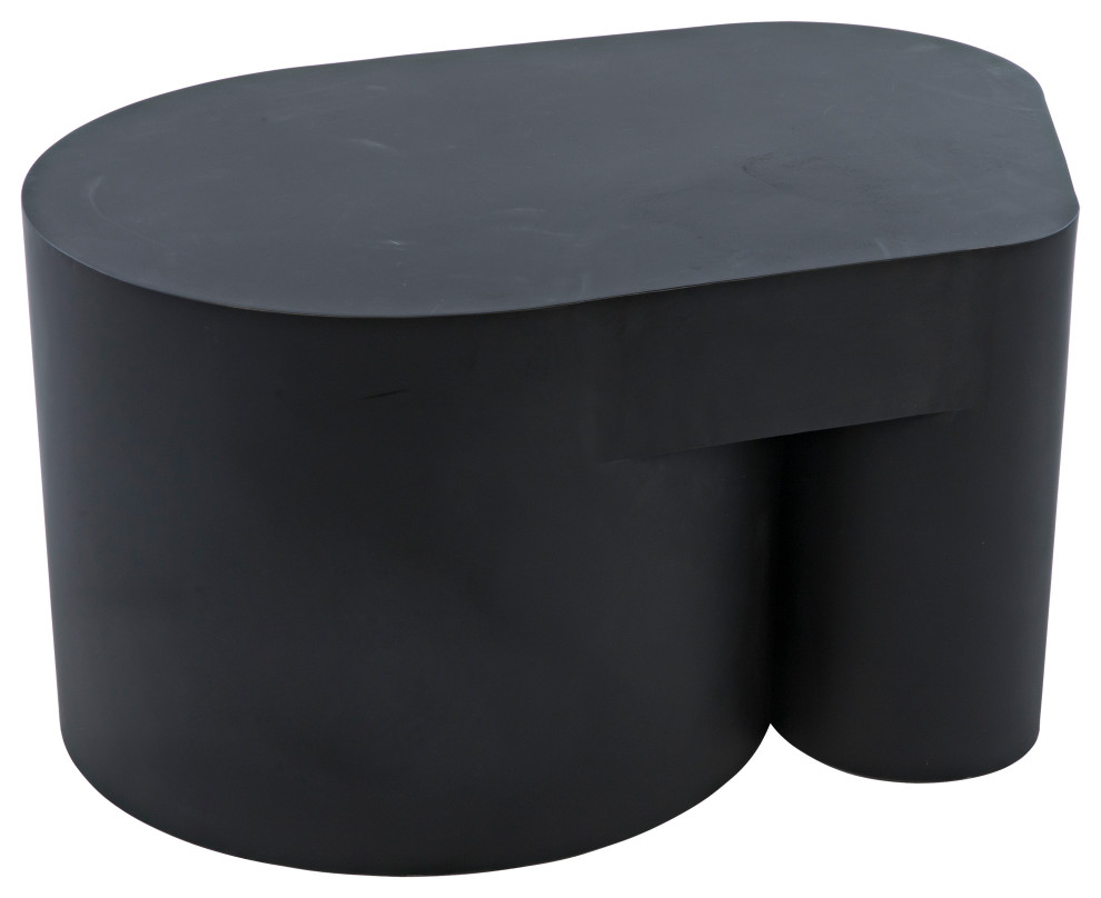 Bain Coffee Table  Black Metal   Industrial   Coffee Tables   by HedgeApple  Houzz