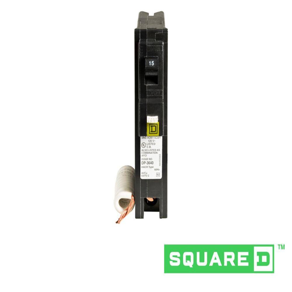 Square D Homeline 15 Amp Single-Pole Combination Arc Fault Circuit Breaker(HOM115CAFIC) HOM115CAFIC