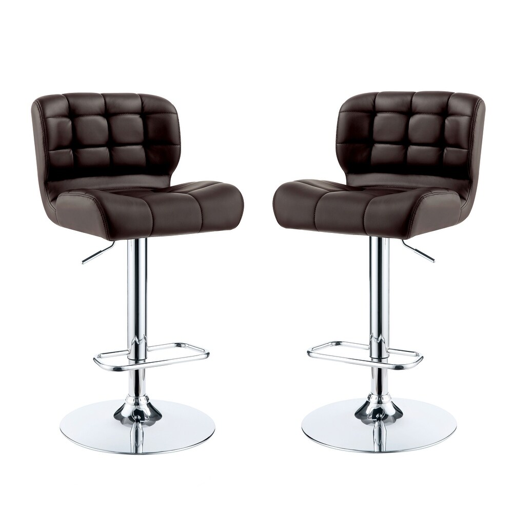 Beas Contemporary Swivel Bar Height Chair (Set of 2) by Furniture of America