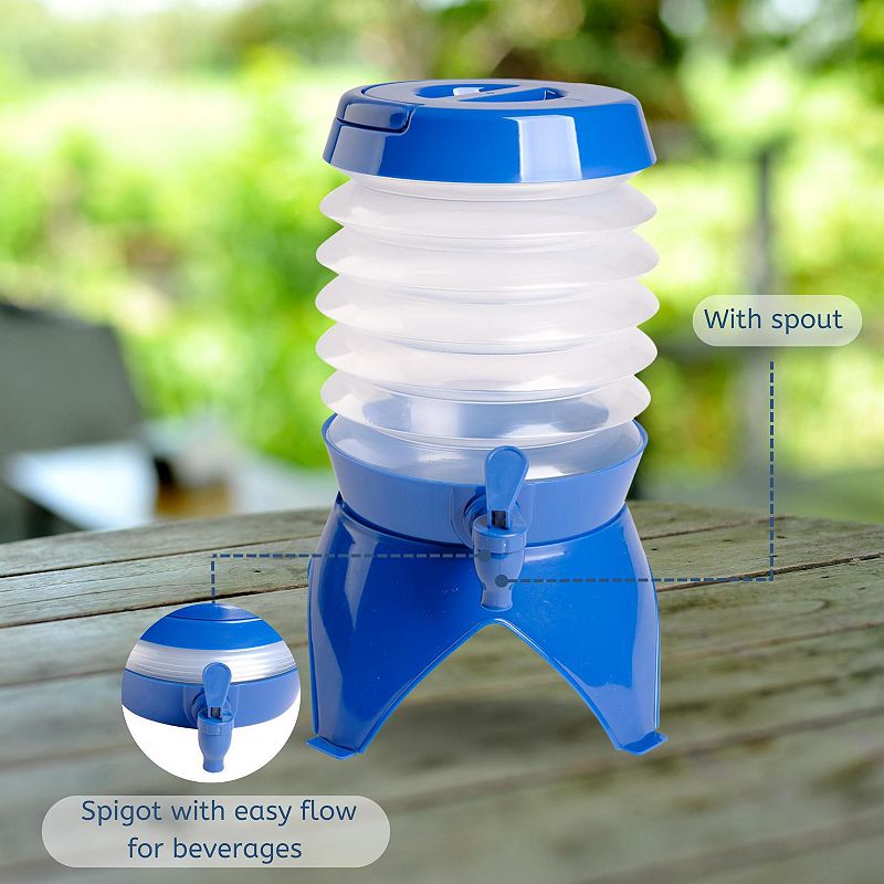 3.8 Liter Collapsible Beverage Dispenser Stand